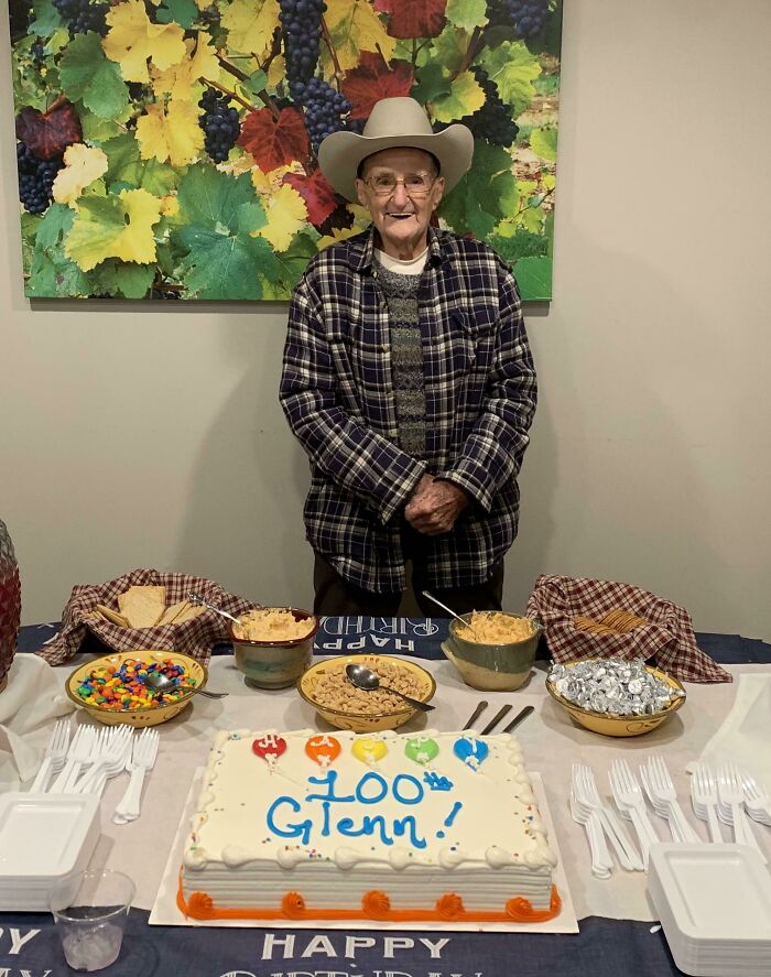 My Grandpa Turned 100 Yesterday. He’s The Oldest Person In Our Family And The Most Pleasant To Be Around