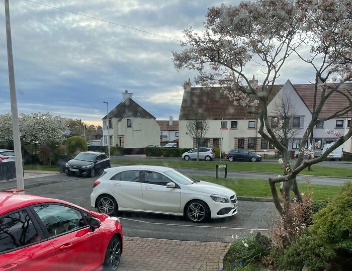 Neighbors' Friend Left Their Car Across My Drive All Night Blocking Me In This Morning Meaning I Can’t Get To Work
