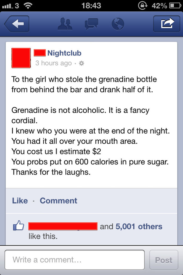 Local Nightclub Has The Laugh Over Stupid Patron