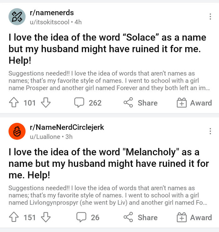 Good Ol' Namenerdcirclejerk