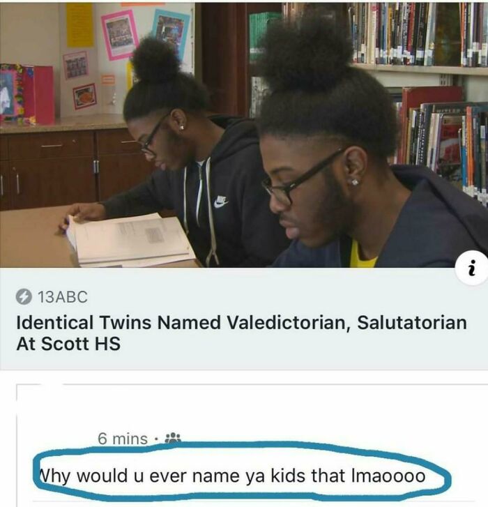 At This Point, It's Quite Possible That's Their Names