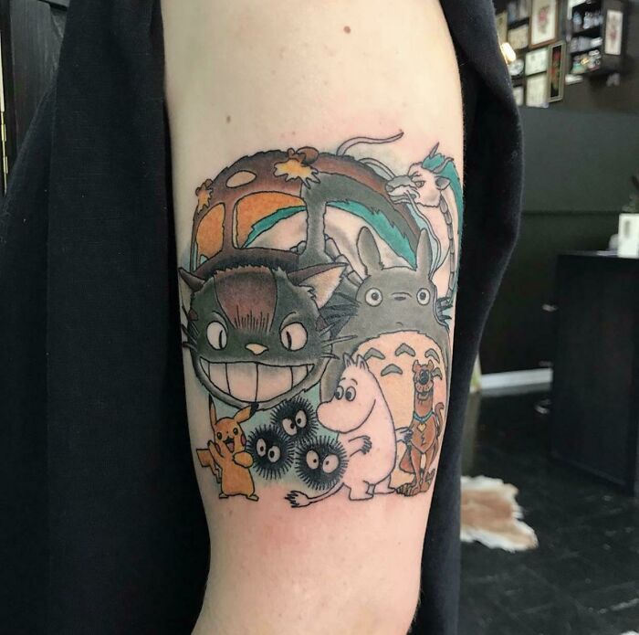 Got Some Of My Fav Cartoon Characters. By Joni Ensio - Mallards Tattoo Service- Finland Kouvola