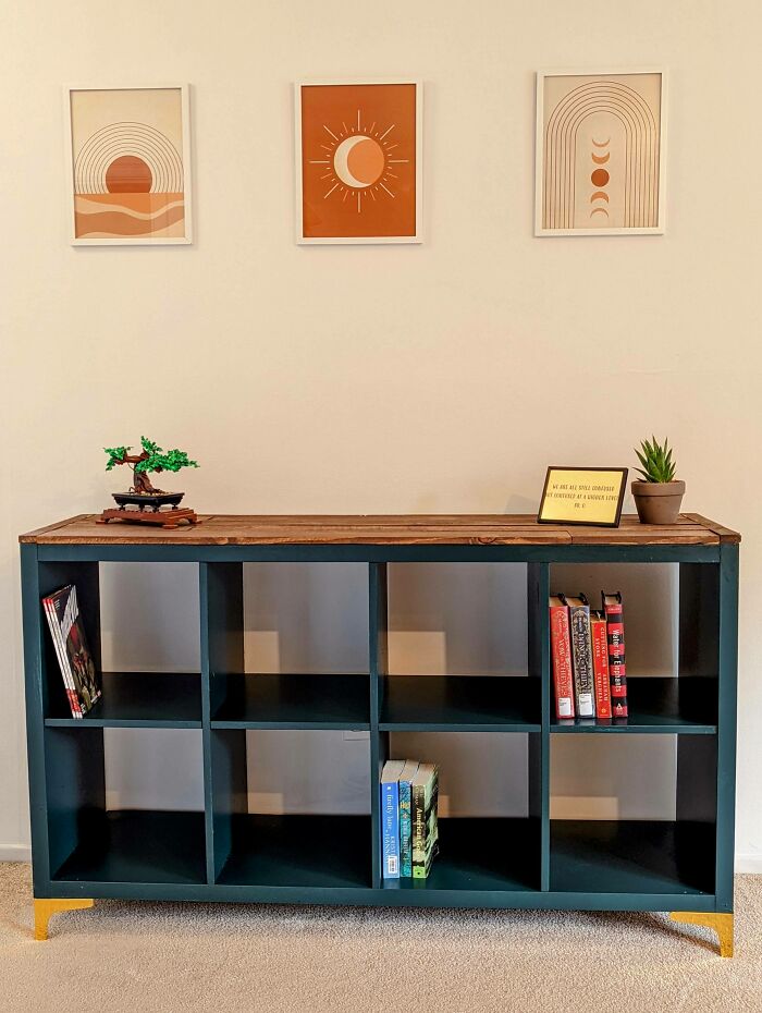 Upscaled My Old Beat Up Kallax!