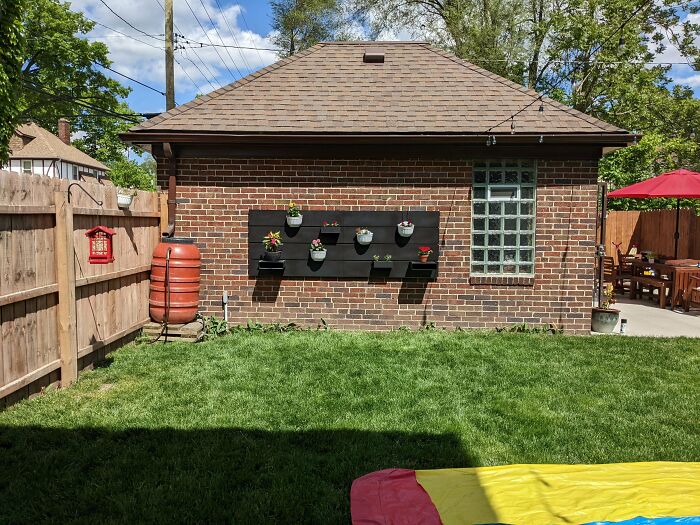 Nordli Headboard Converted Into Vertical Garden