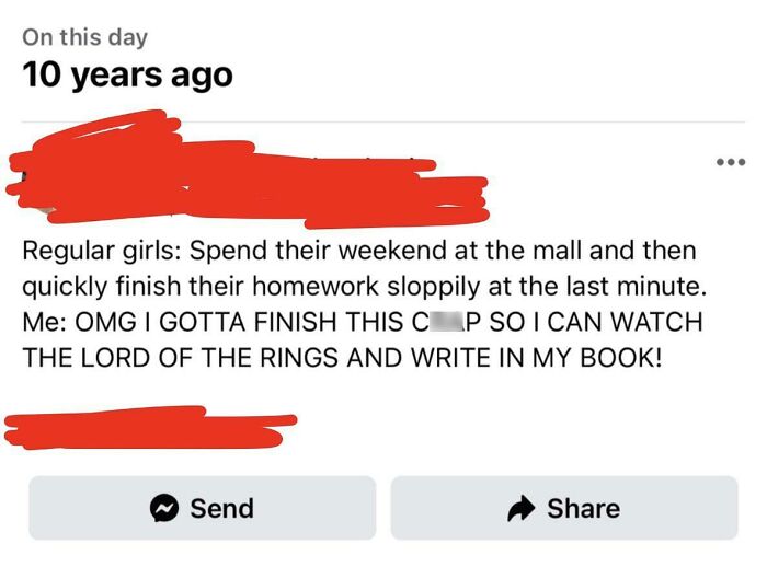 Not Sure Who Allowed 12-Year-Old Me To Have A Facebook, But I’m Cursed With All My Facebook Memories