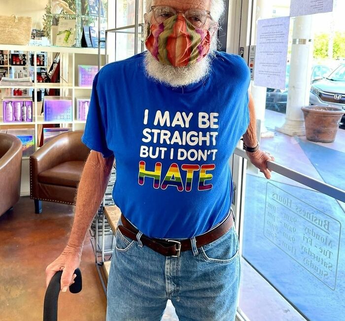Grandpa Supporting LGBT