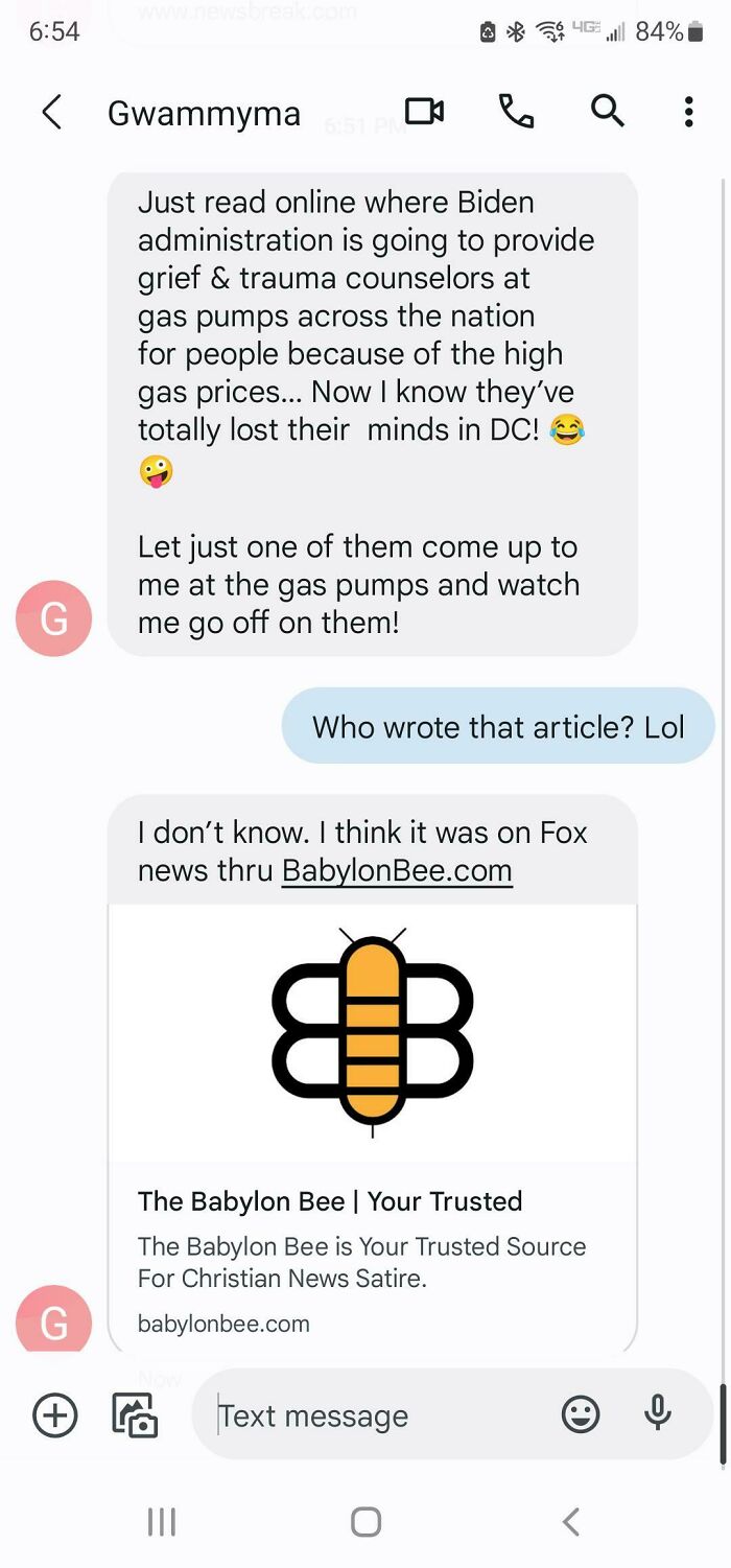 Grandma Took The Bee Too Serious