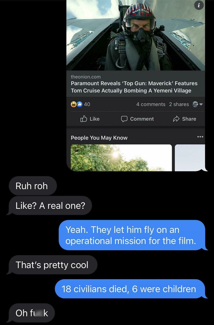 Tom Cruise Kills 18 Civilians