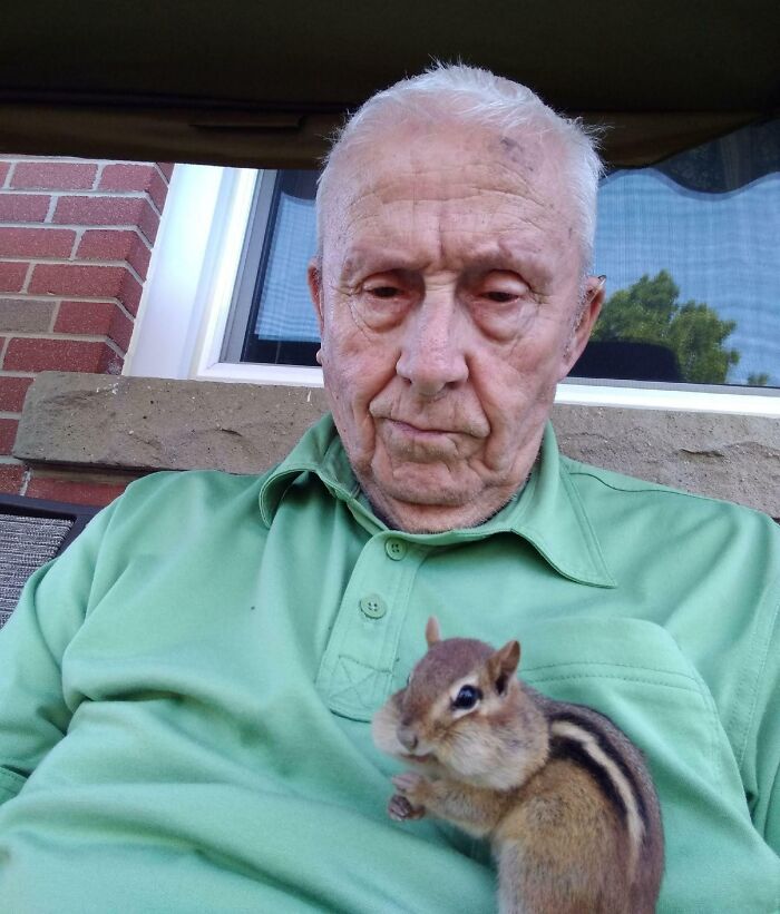 The First Selfie My Grandpa Took With His New Phone