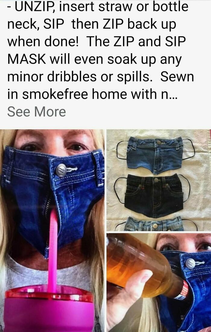 Less Denim Mask, More Shorts On My Face