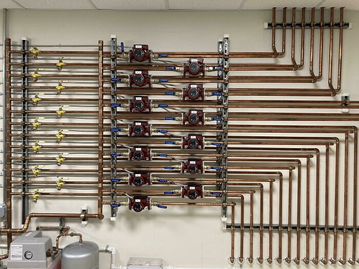 Hats Off To This Plumbing Superstar! Radiant Floor Recirc With Tekmar Controls