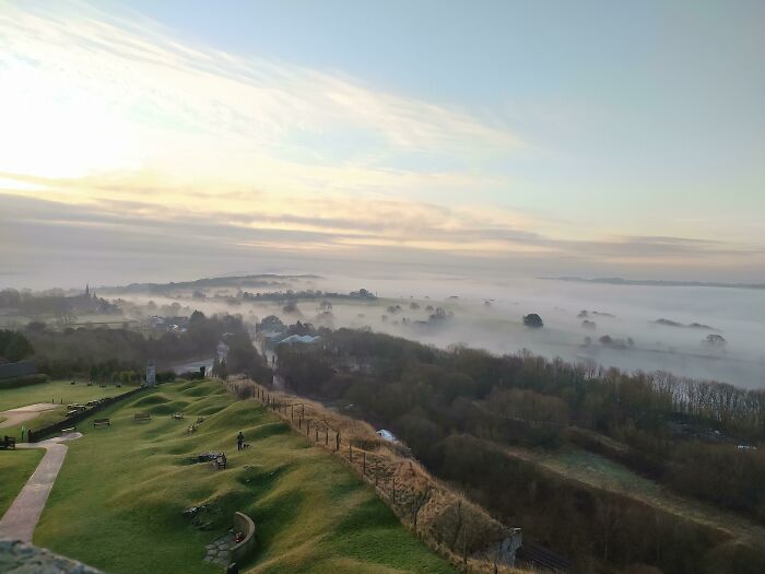 Amber Valley Through The Cloud This Morning. Derbyshire, UK