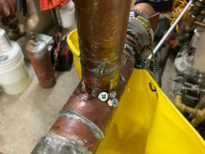 "I'm Normally Pretty Good With Stuff Like This. I Noticed A Little Leak, So I Tried To Tighten Down A Piece Of Rubber To Seal It, But Its Leaking Like Crazy Now. Are You Guys Double Time On Sundays?"