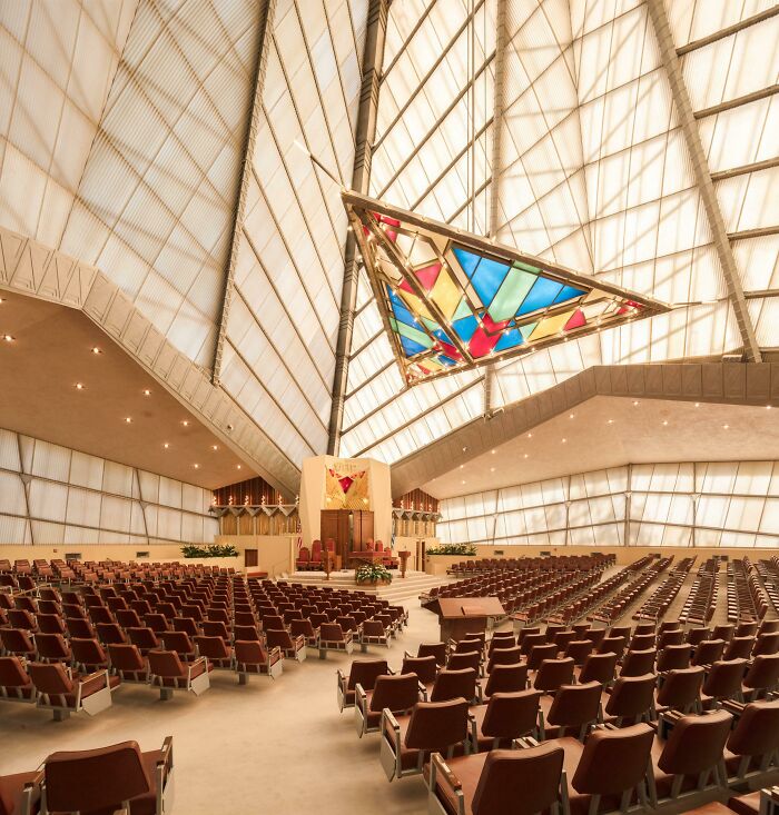 Temple Beth Sholom, Elkins Park, Pennsylvania, USA, Designed By Frank Lloyd Wright In 1954