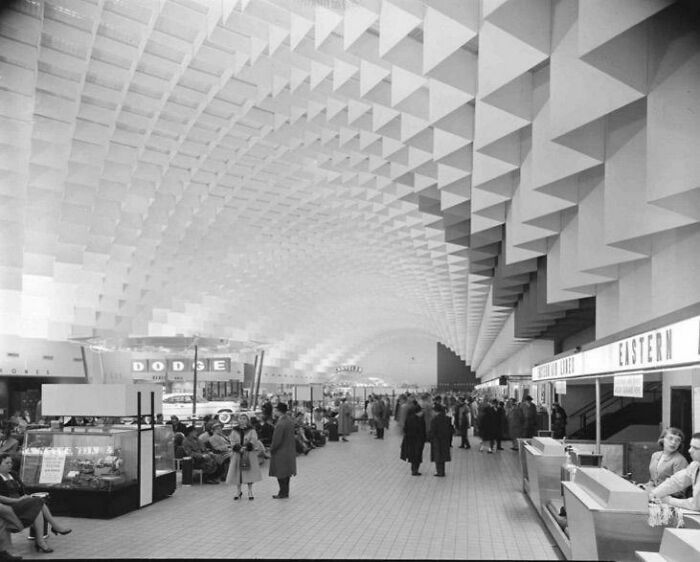 Willow Run Airport By Minoru Yamasaki, Ypsilanti, Michigan (1958)
