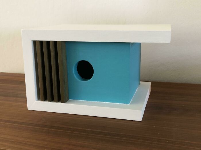 ¡Mi casa de pájaros moderna hecha a mano!