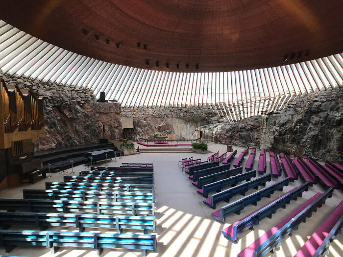 Temppeliaukio Church In Finland (1969) By Timo & Tuomo Suomalainen
