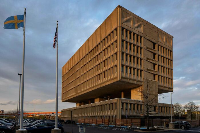 Armstrong Rubber Building, USA (1968-70) By Marcel Breuer. Recently Converted Into A Hotel