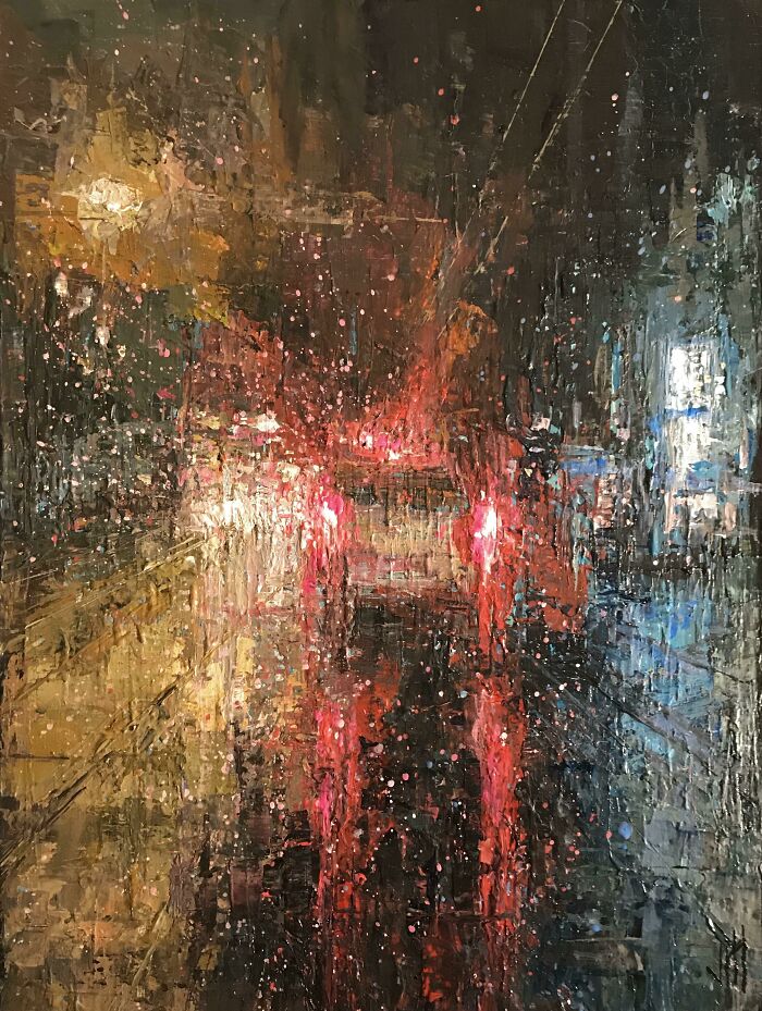 Painted A Photo I Took From My Drive Home