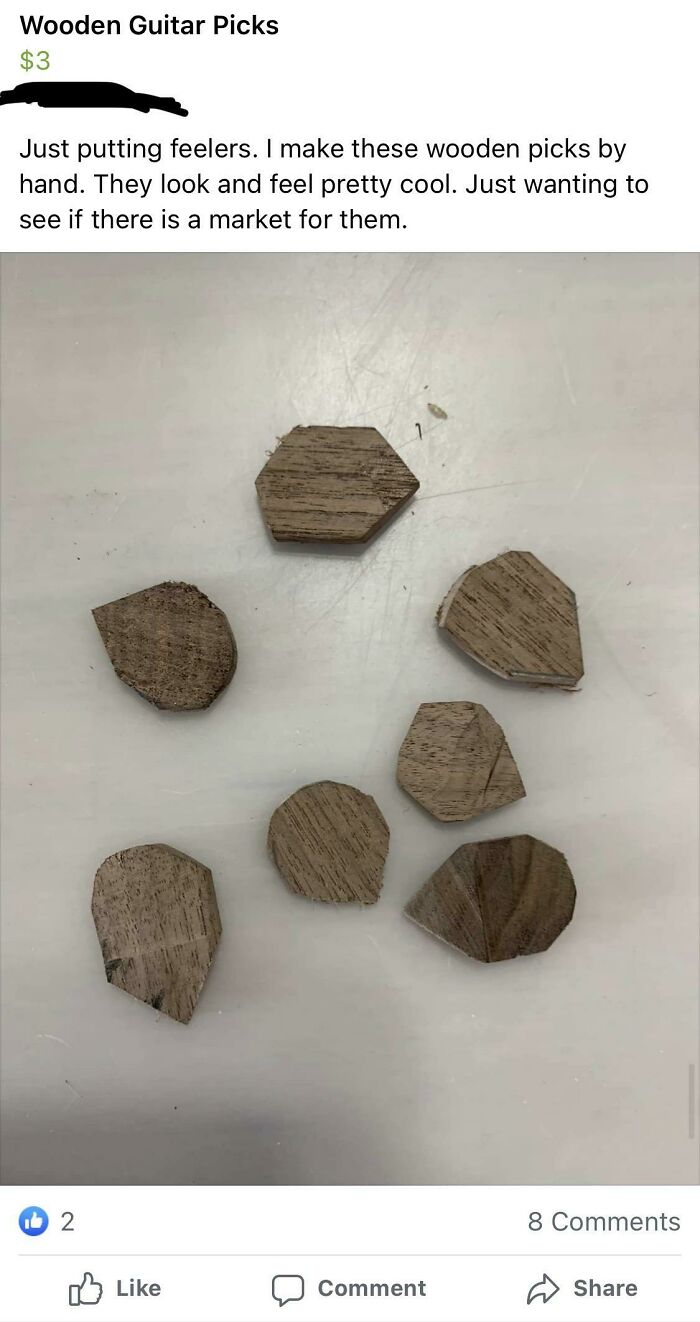 Guy In My Town Selling Home Made Guitar Picks