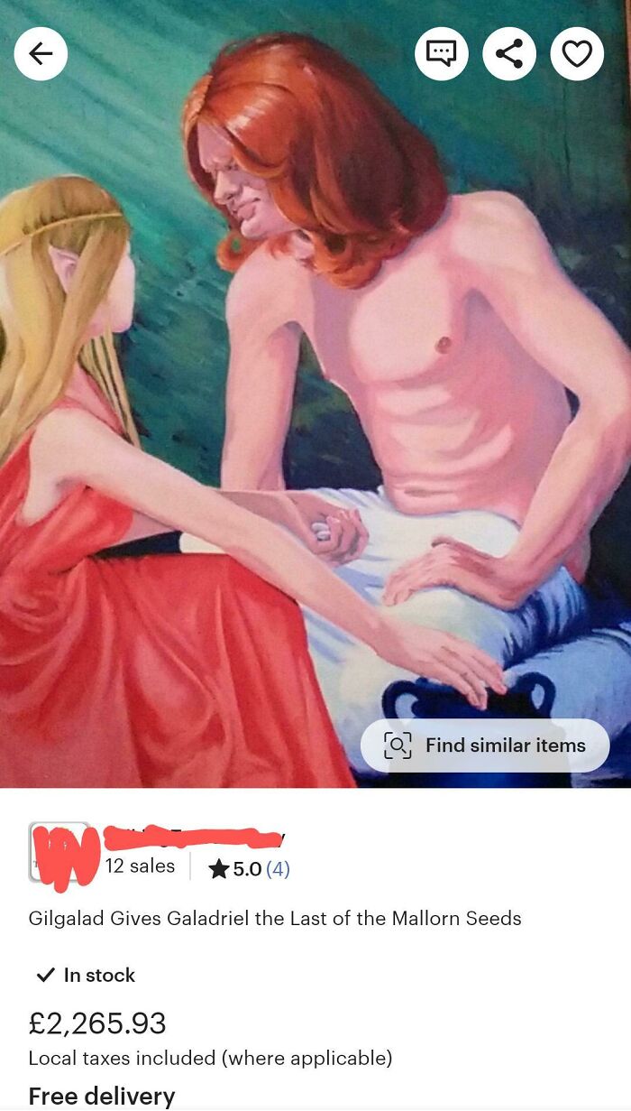 "Gilgalad Gives Galadriel The Last Of The Mallorn Seeds"