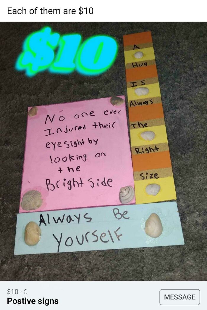 At Least The Message Is Positive