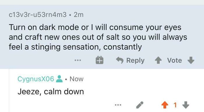 What Do You People Have Against Light Mode?