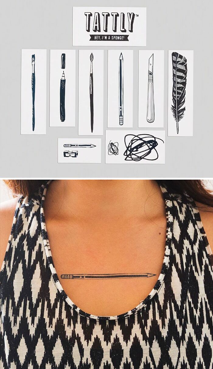 Art Supplies Tattoo Set
