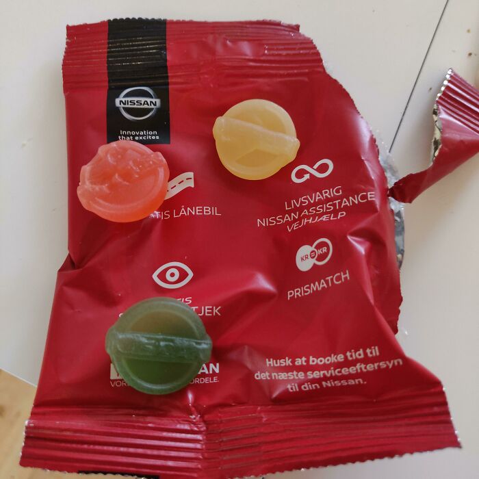 These Nissan Candies I Found In Denmark