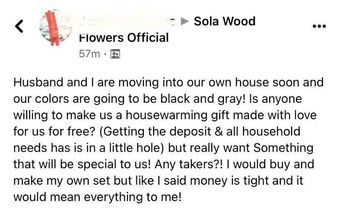 Money Is Tight, So Please Make Us Free Decor. For No Reason