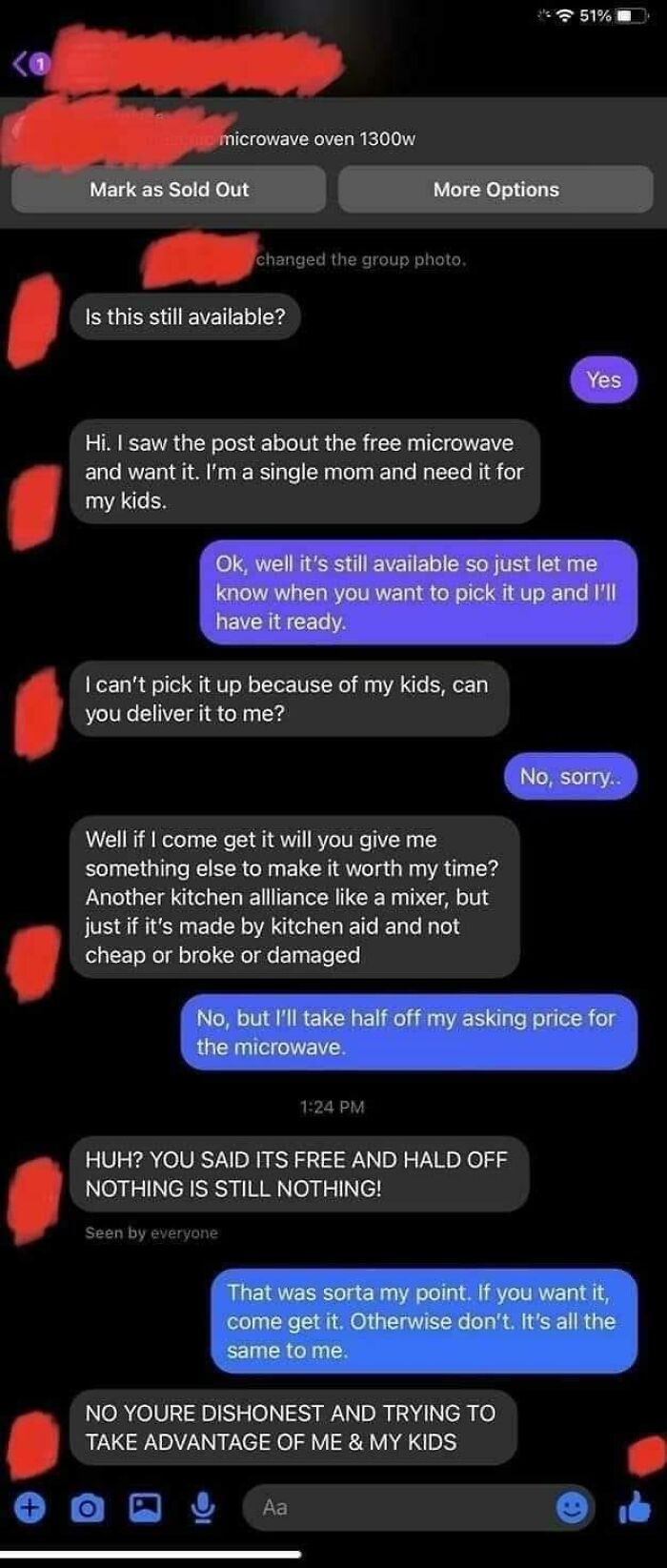 I Want Something For Taking Your Free Item