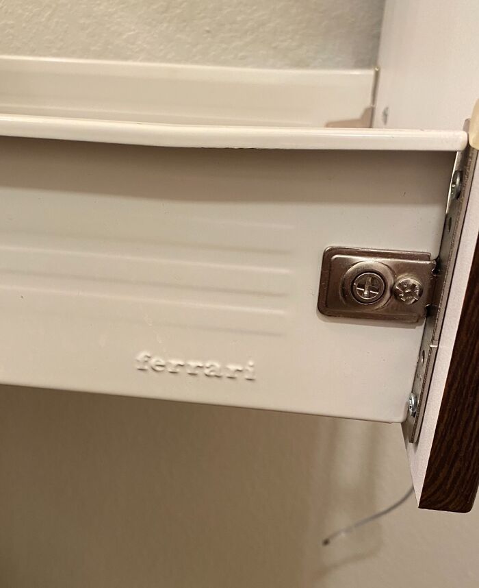 My Bathroom Drawers Were Made By Ferrari