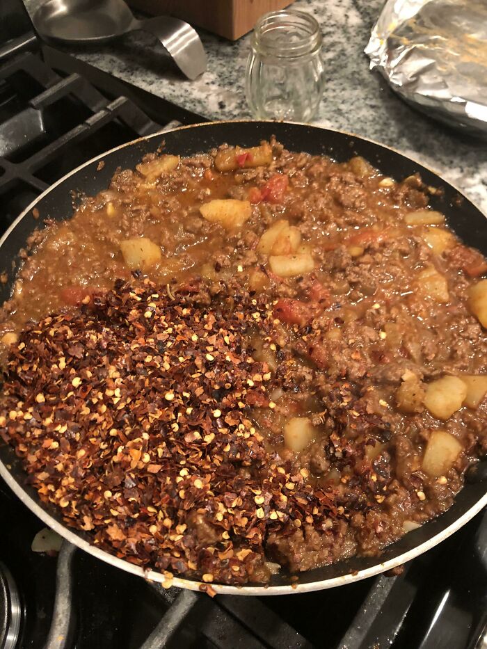 My Boyfriend Used To Unscrew The Red Pepper Flakes' Tops At Pizzahut In Junior High For S&Gs. Karma