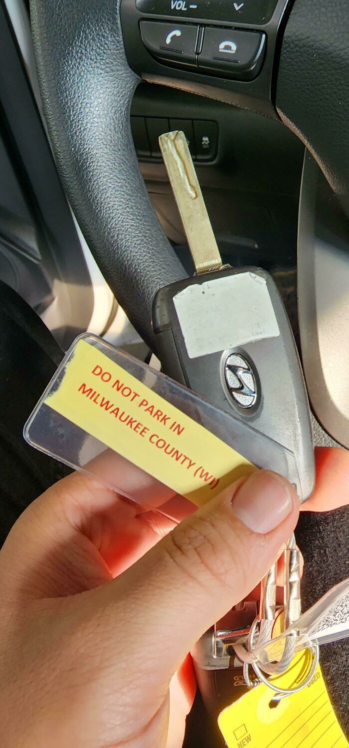 Apparently You Can't Park This Rental Car In Milwaukee County