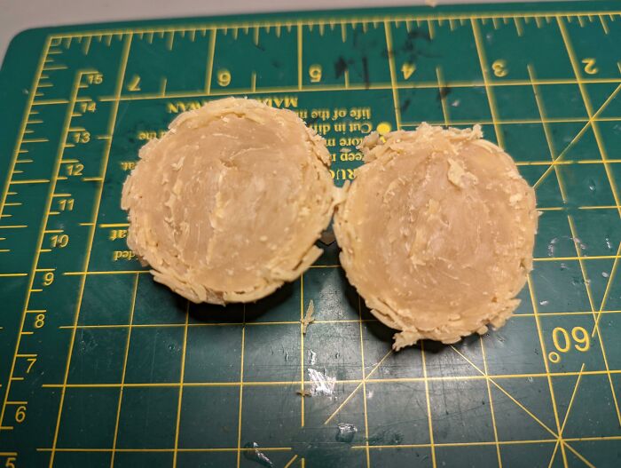 I Cut Open A 10 Year Old Rubber Band Ball And Found That It Had Fused Together