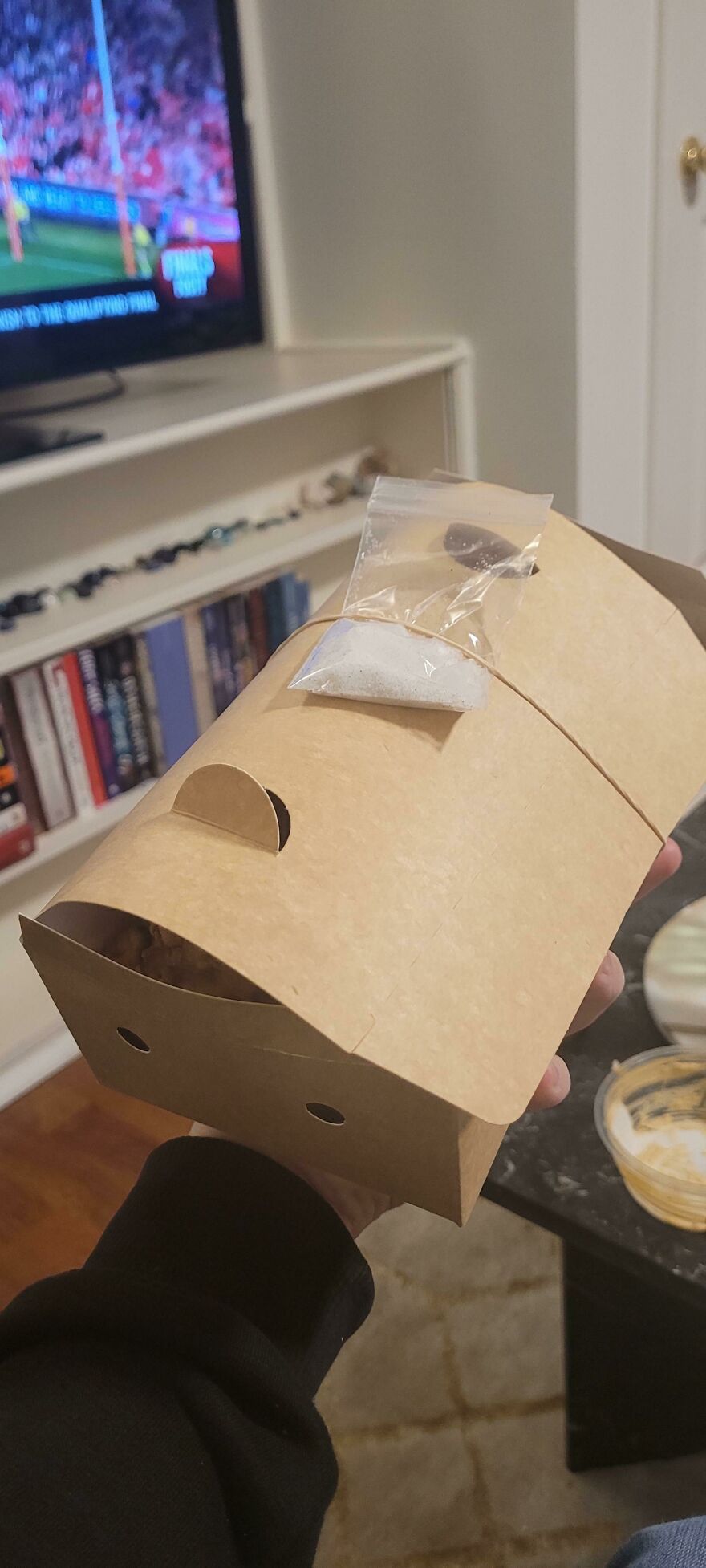 My Uber Eats Order Came With A Little Baggie Of Salt My Uber Eats Order Came With A Little Baggie Of Salt