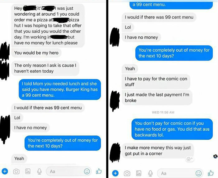 My Sweet Little Brother Who Begs Me For Money Every Day