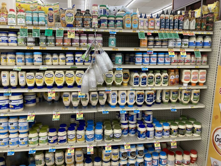 This Grocery Store Has About 50 Different Types Of Mayo This Grocery Store Has About 50 Different Types Of Mayo
