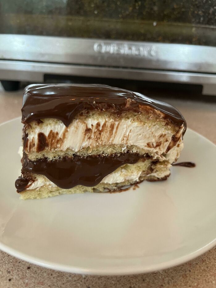 Tried To Make An Opera Cake. It Went… Not Great