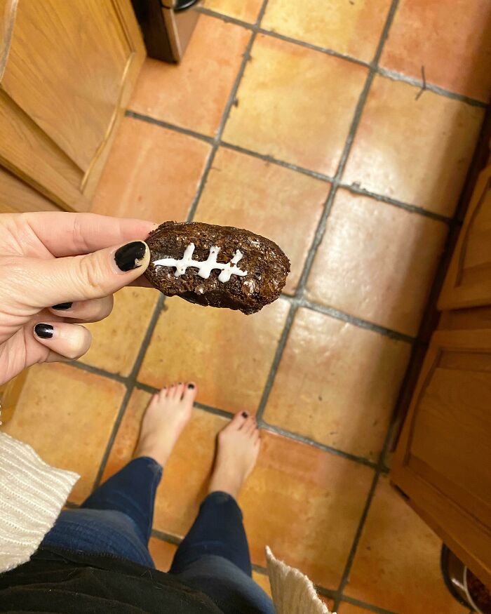 My Attempt At Football Cookies For Yesterday’s Game