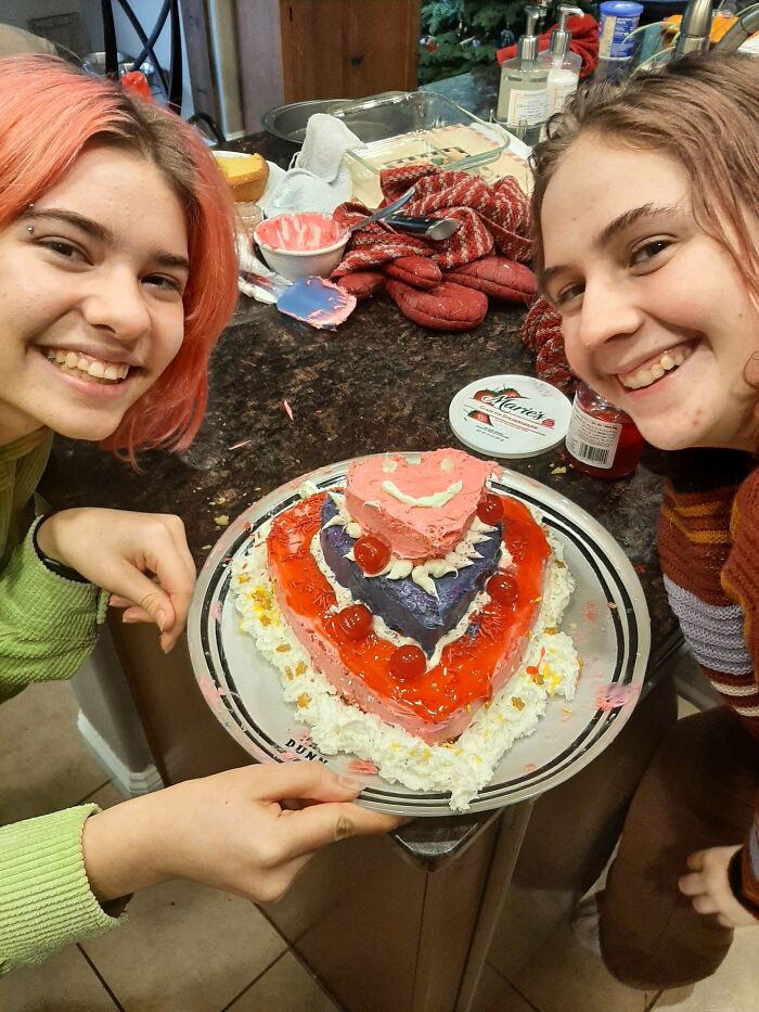 Tried Our Best At A 3 Layer Cake