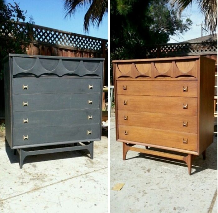 I Found This Painted Broyhill Brasilia On Craigslist And My Husband Fixed It