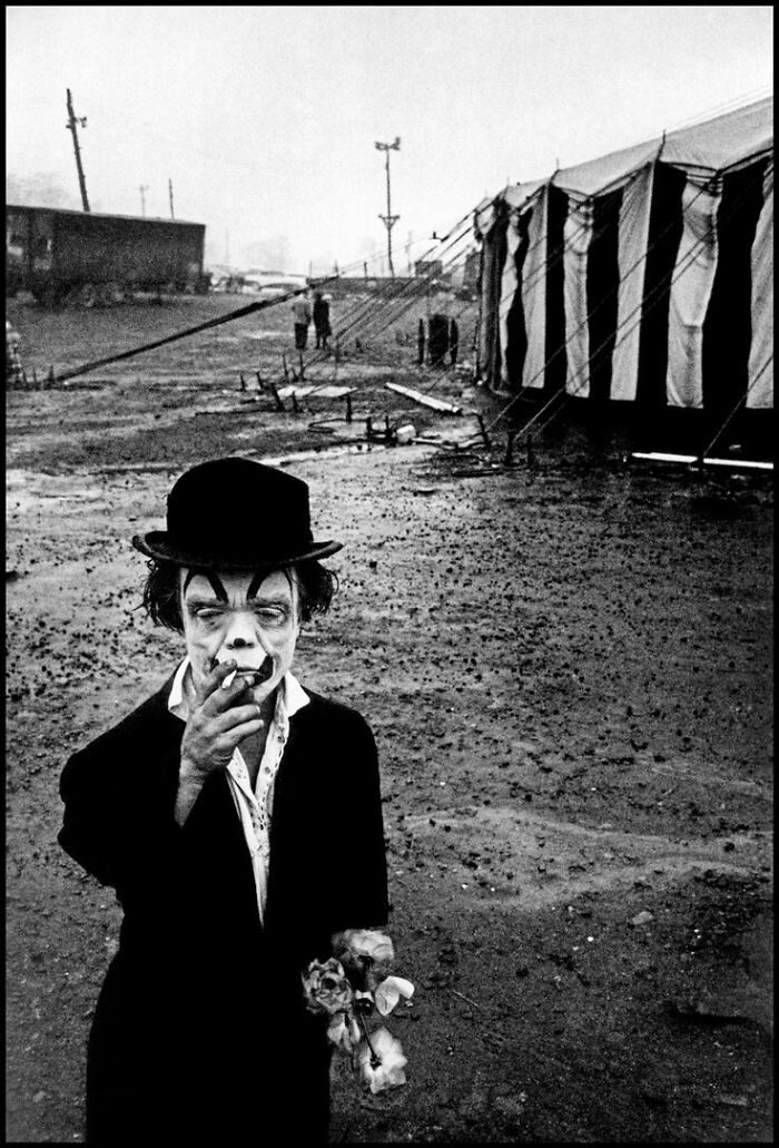 Circus Performer Jimmy Armstrong Having A Smoke Break, 1958 