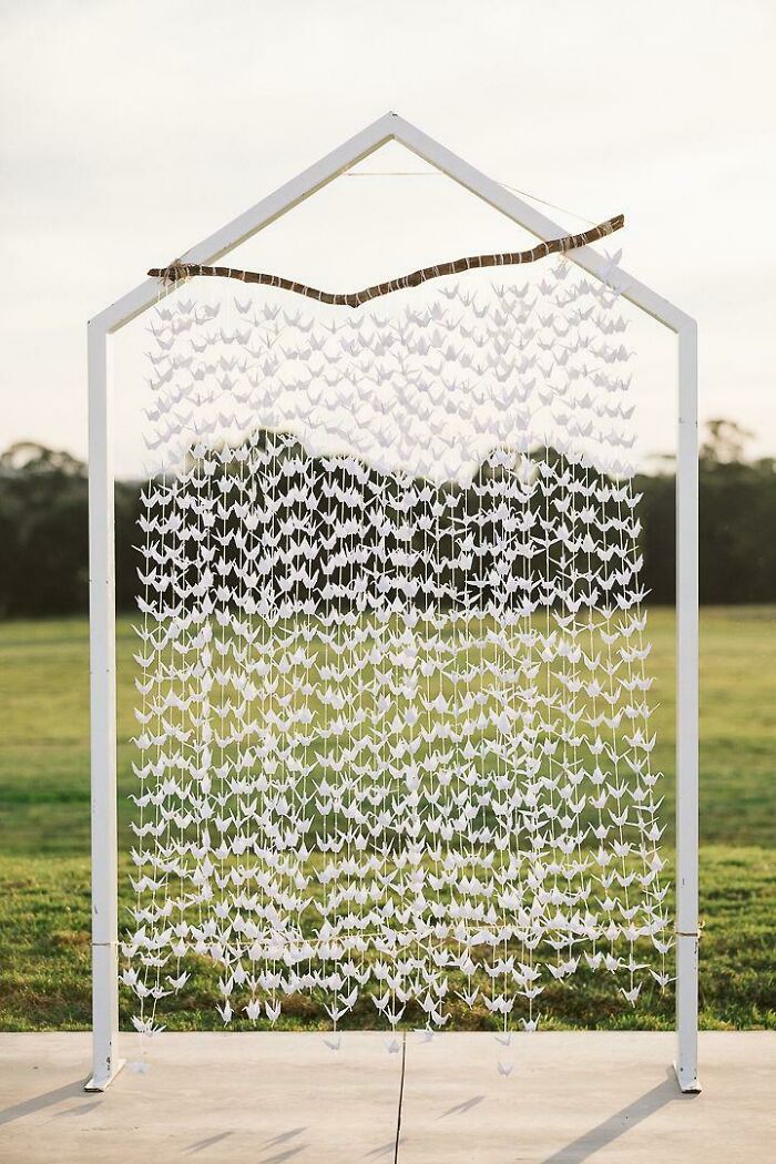 My Sister Folded 1000 Paper Cranes For Our Arbour