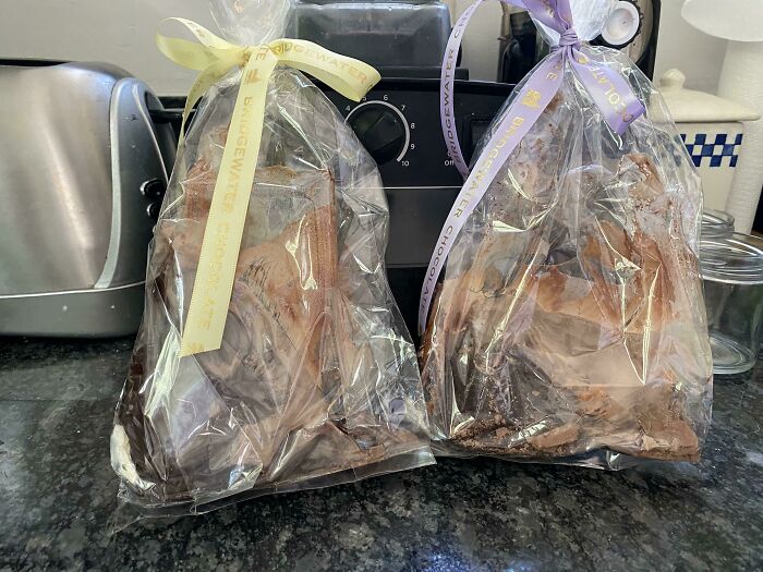 When You Hide The Chocolate Bunnies On Top Of A Cabinet, But Forget The Radiator Heats Up That Corner Of The Room At Night