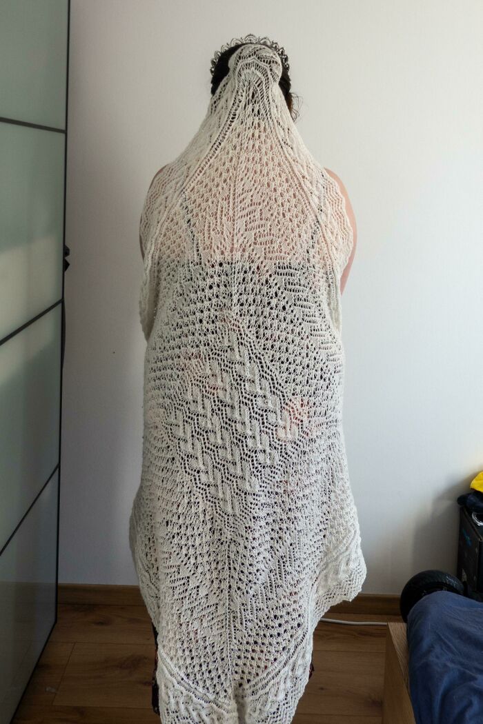 Knitted My Own Veil, Nearly 3 Months In The Making!