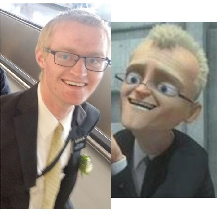 ¡Estoy convencido de que mi hermano fue el modelo del agente de "Bolt" y no me convenceréis de lo contrario!