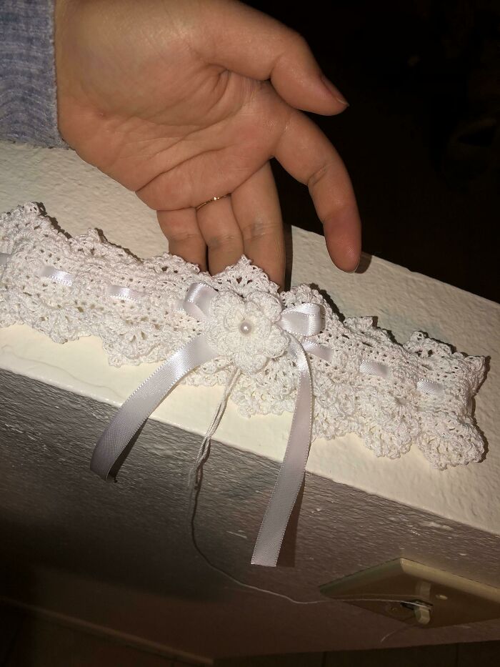 I Crocheted A Garter! I Thought My Eyes Were Going To Fall Out Of My Head 😂