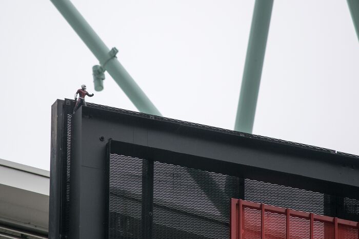 Marvel Stadium - Figurine On The Sign