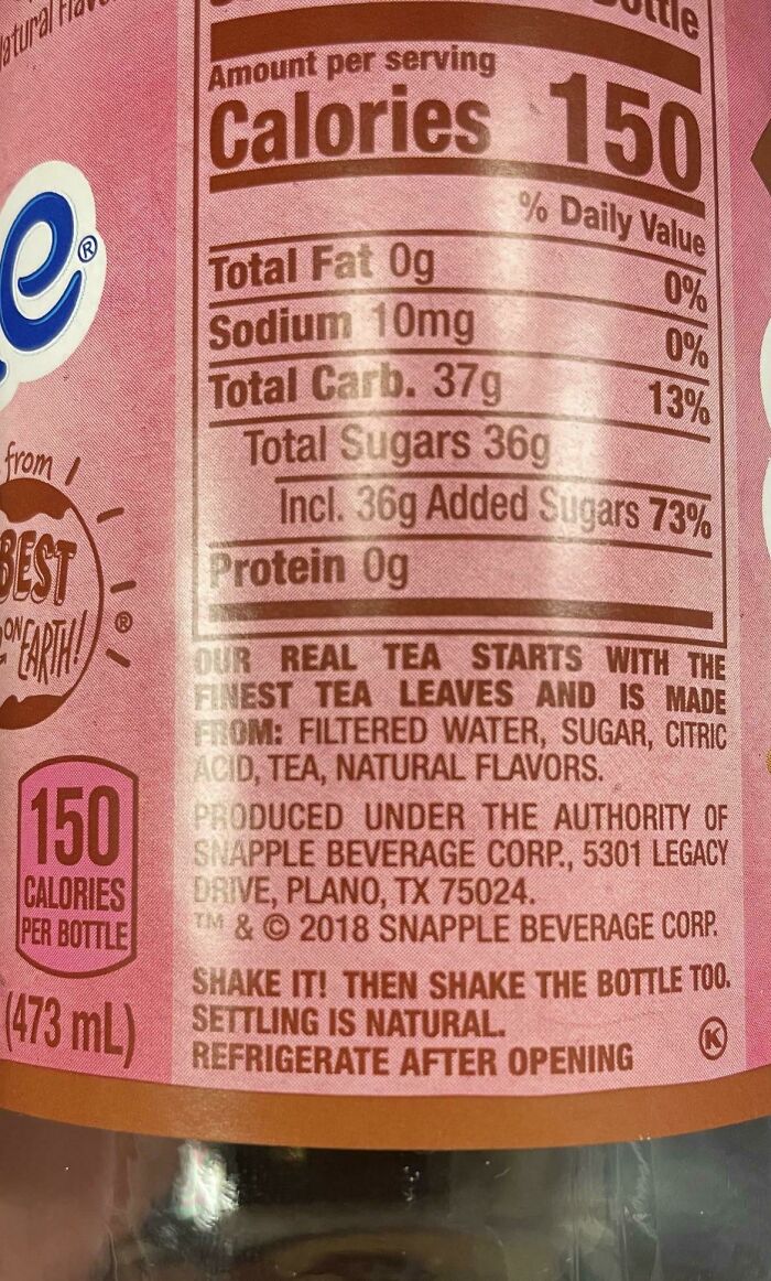 Snapple Telling Me To “Shake It”